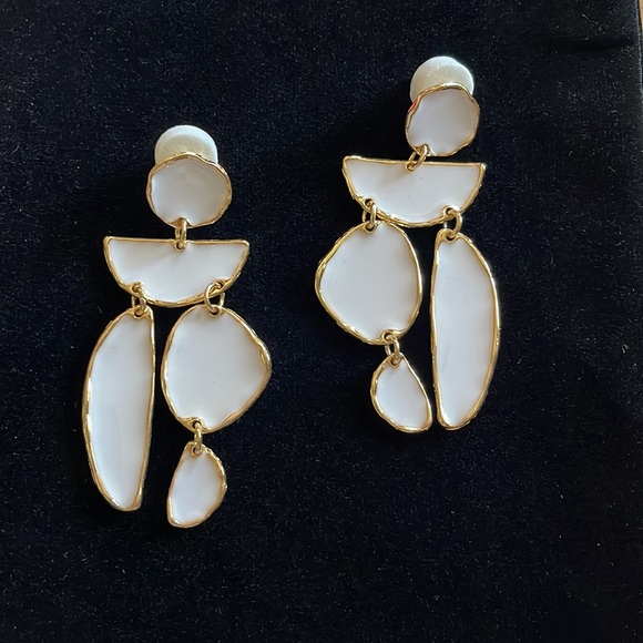 NWOT Geo Drop Earrings - Picture 2 of 2